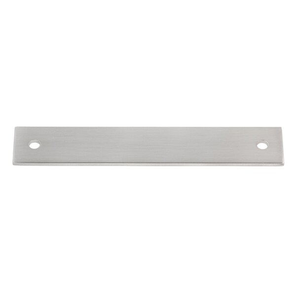 Gliderite Hardware 6 in. Satin Nickel Squared Back Plate 5-1/16 in. Center to Center - 6342-128-SN 6342-128-SN-1 - main